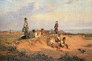 Michael Ancher maend af skagen en sommeraften i godt vejr Germany oil painting artist